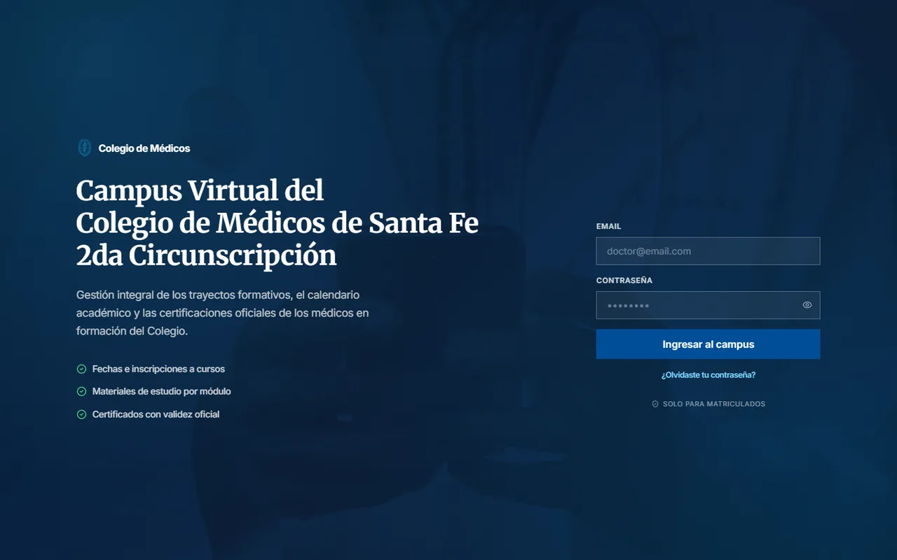 Campus Virtual CESIR del Colegio de Médicos de Rosario